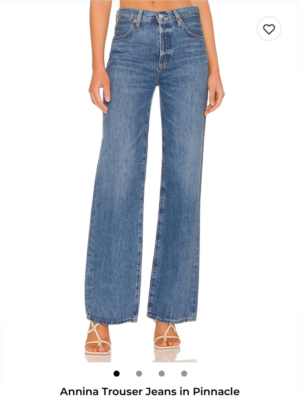 Citizens Of Humanity Pinnacle Blue Wide-Leg Jeans
